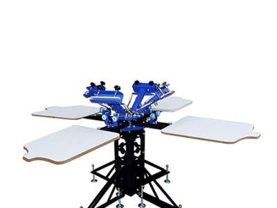 4 Color 2 Station Screen Printing Machine