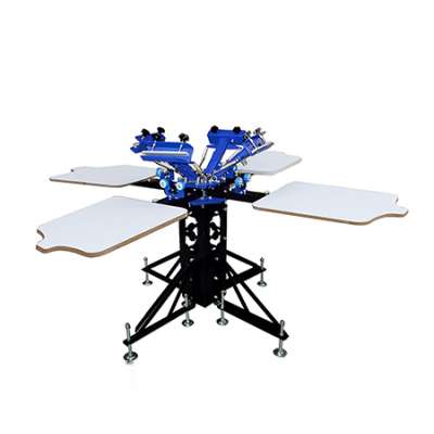 4 Color 4 Station Double-Wheel Screen Printing Machine