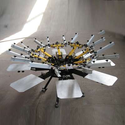 Enhanced Precise Micro Adjust 8 Color 8 Station Double Wheel Overprinting Screen